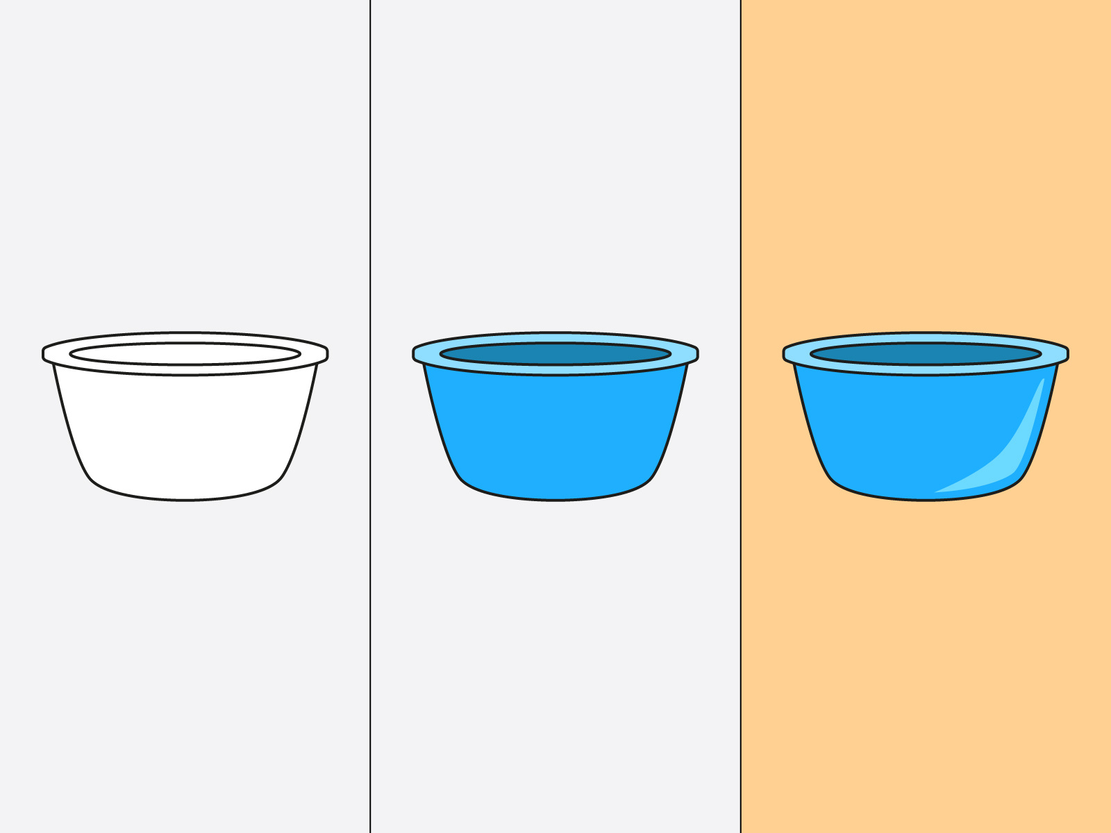 The blue tub by Bhagya Bala on Dribbble