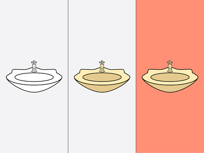 Bathroom illustrations app artwork branding design graphic design illustration logo ui ux vector