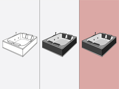 Jacuzzi app branding design graphic design icons illustration logo ui ux vector