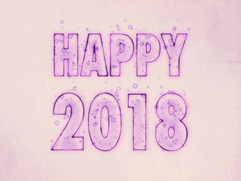 Happy 2018 2d after effects animation champagne design happy new year particular title