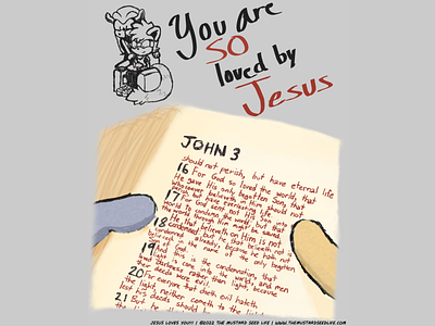 John 3:16 Day : Sonic Tangle x Mighty Fan Art bible fan art illustration jesus loves you!!! mighty mighty the armadillo sonic sonic the hedgehog tangle the lemur the mustard seed life