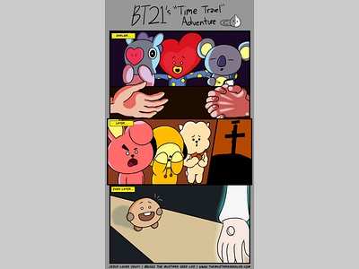 BT21’s “Time Travel” Adventure Comic bt21 comic easter fan art illustration jesus loves you!!! the mustard seed life