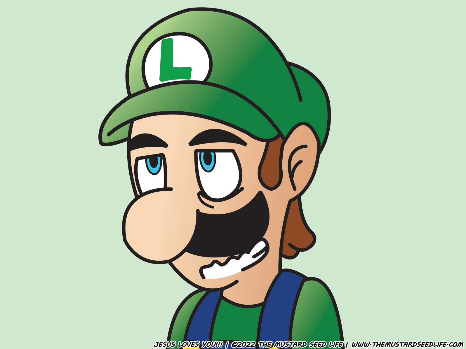 luigi funny face