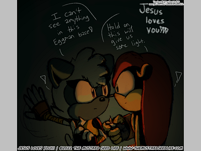 Sonic: Tangle x Mighty “Candle You See Me?” Fan Art