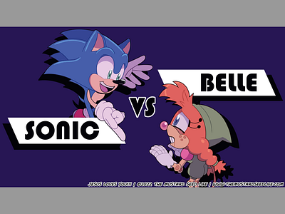 Sonic the Hedgehog VS Belle the Tinkerer 3D Animation