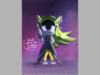 Sonic: Pretty Surge the Tenrec in a Dress w/ Hair Down