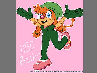 Happy Birthday to Belle the Tinkerer! art belle belle the tinkerer birthday character digital digital art fan art fanart finger happy happy birthday hbd illustration jesus loves you!!! quick random sonic sonic the hedgehog the mustard seed life