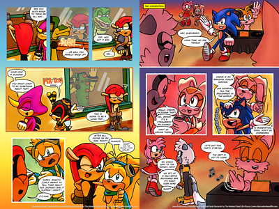 Sononical: Heroes N’ Hearts Pages 11-12 amy charmy comic cream espio fan art fanart jesus loves you!!! layout mighty page ray sonic sonic the hedgehog tails tangle tangle x mighty the mustard seed life vector whisper
