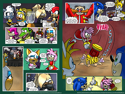 Sononical: Heroes N’ Hearts Pages 17-18 amy charmy comic digital eggman espio fan art fanart jesus loves you!!! mighty pages rouge sonic sonic the hedgehog tails tangle tangle x mighty the mustard seed life vector whisper