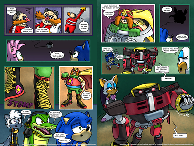 Sononical: Heroes N’ Hearts Pages 19-20 amy amy rose art comic digital done eggman fan art fanart final jesus loves you!!! omega page piko rouge sonic sonic the hedgehog tangle the mustard seed life vector