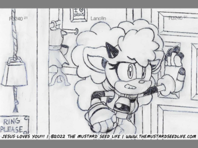 Lanolin the Sheep in Action | Inktober Paint Swatch art cartoon character fan art fanart illustration ink ink tober inks inktober inktober2022 jesus loves you!!! lanolin lanolin the sheep paint swatch pen sonic sonic the hedgehog the mustard seed life traditional