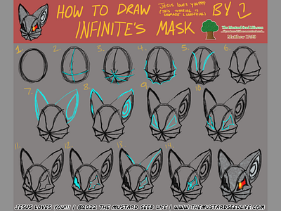 How to Draw Infinite's Mask from Sonic: Step-by-Step