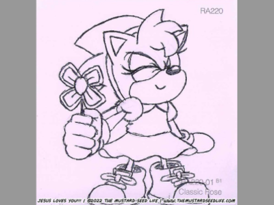 Classic Amy in "Classic Rose" amy amy rose art character classic classic amy classic sonic fan art fanart flower illustration ink jesus loves you!!! paint swatch pen pink sonic sonic the hedgehog the mustard seed life traditional