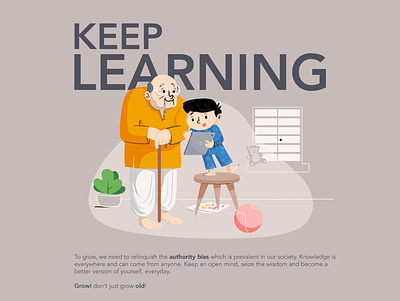 Keep Learning branding graphic design illustration marketing ui