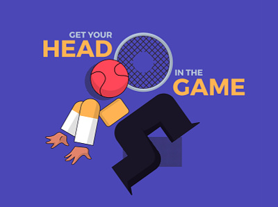 Get Your Head in the Game. Literally! animation basketball branding graphic design illustration logo motion design motivation sports ui vector