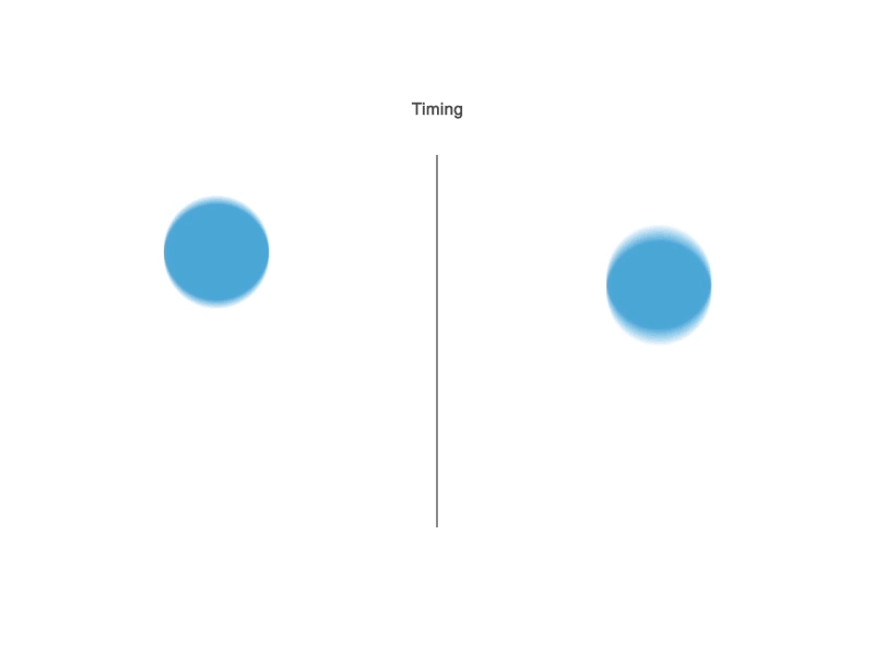 12 principles of Animation - Timing ball bounce balloon blue bowling comparison fall principle study time