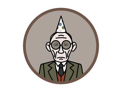 Grandfather from Cube Escape : Birthday avatar gift illustration line linear man minimal old rustylake simple tie