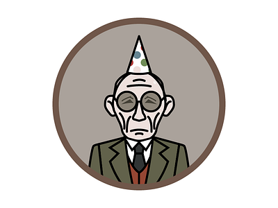 Grandfather from Cube Escape : Birthday avatar gift illustration line linear man minimal old rustylake simple tie