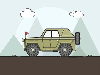 Jeep Car illustration jeep