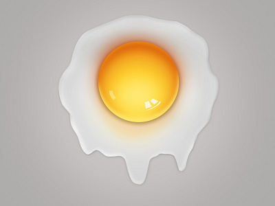Egg yolk icon