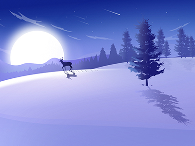 Snowfield By Freud-xiaozhi On Dribbble