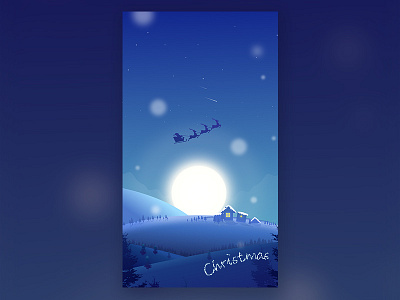 Merry Christmas.Christmas illustration interface