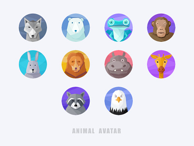 Animal avatar-01 animal avatar badge design icon illustration logo