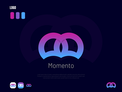 Momento Logo Concept brand identity branding design logo logofolio