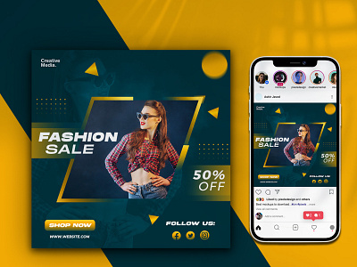 Instagram Banner | Social Media Design ads banner design facebook post fashion instagram instagram post modern post product sale social media social media banner