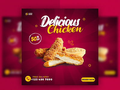 Food Social Media Banner| Instagram Post banner design food food social media banner instagram instagram banner instagram post post social media social media banner social media design social media post template