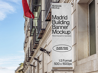 Madrid Banner Mockup advertising mockup banner banner mockup design mockup madrid mockup mockup street mockup urban mockup