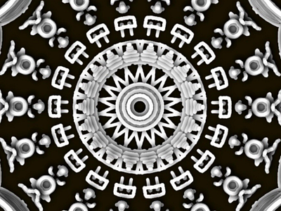 Cave Men Mandala black and white digital illustration illustration illustrations mandala monochrome