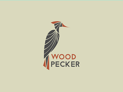 Wood Pecker Logo bird branding india logo logo design nature wood pecker