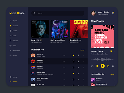 Music Player 009 dailyui dailyui009 dark theme desktop music music player player ui web design