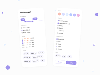 Dropdown 027 027 filters app clothes store daily ui dailyui design dropdown dropdown element filter menu dropdown ui