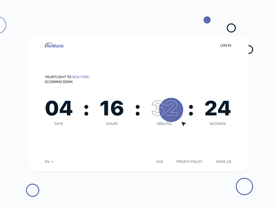Countdown Timer 014 booking countdown countdown timer daily ui dailyui desktop flight site ticket booking site timer ui web design