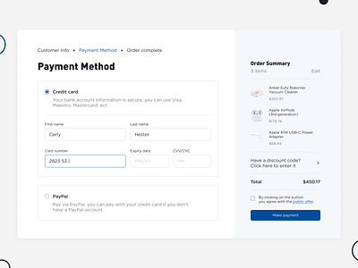 Credit card checkout form UI 002 card cart check out checkout checkout form checkout page pattern credit card payment daily ui dailyui design desktop ecommerce order ordering ordering pay payment shop ui web design