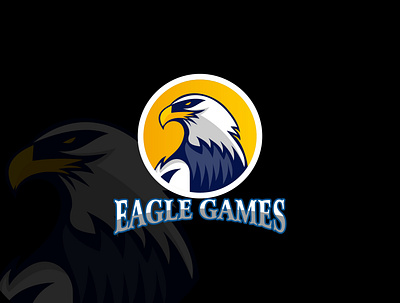 Eagle Games Logo branding eagle logo eagle logo design graphic design logo logo design logo maker logo making logos mascot mascot design mascot logo mascot logo deisng