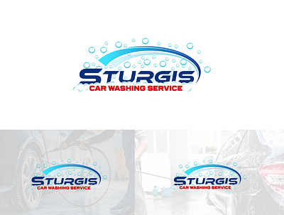 Car washing service Logo brand identity branding branding identity car washing logo car washing services creative logo creative logo design graphic design logo logo design logo designing logo maker logo making