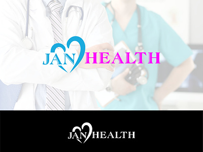 JAN Health Logo brand identity branding design graphic design health limited logo health logo hospital logo illustration jan health logo logo logo design logo maker logo making medical care logo medical logo medicalcare logo