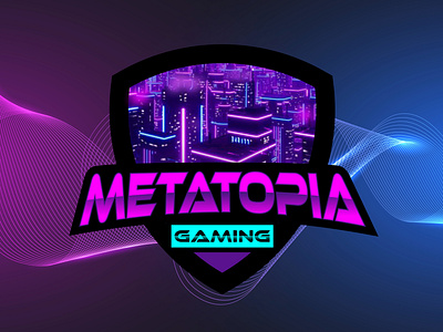 MetaTopia Gaming Logo blockchain brand identity branding buildings cityspace design game logo gaming gaming logo graphic design illustration logo logo design logo maker logo making metaverse metaverse design metaverse logo virtual world virtual world gaming