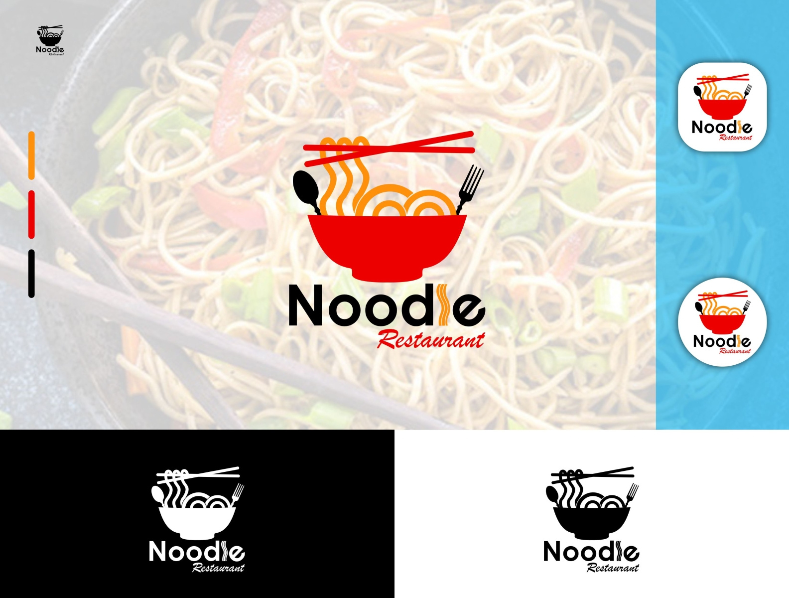 Noodle Restaurant Logo by Fazal Elahi Agha on Dribbble