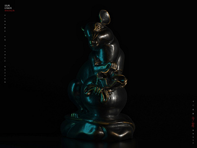 mouse 3d art c4d ceramics character colorful jade muose samchoi