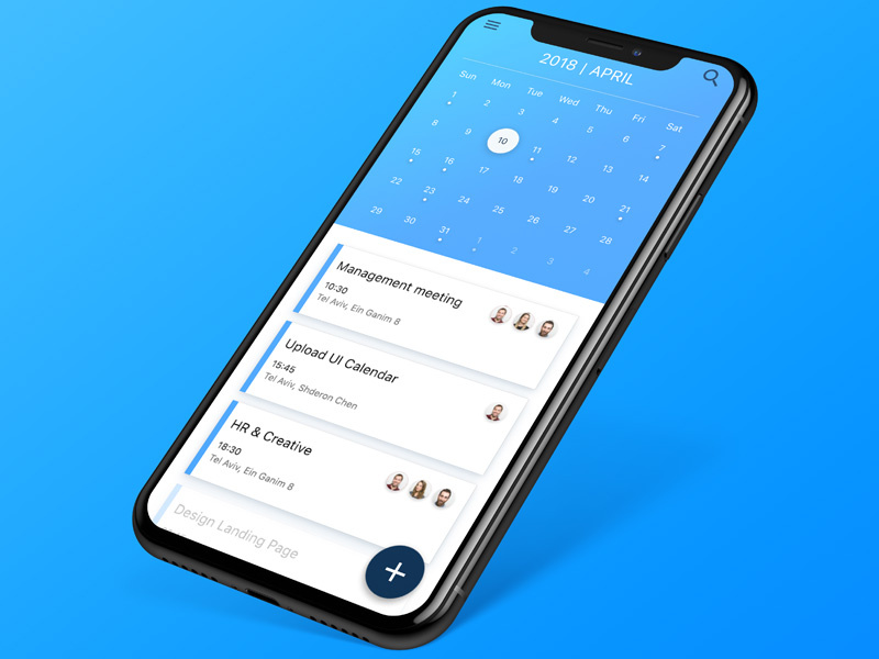 Calendar App Design Concept by Ofer Ariel on Dribbble