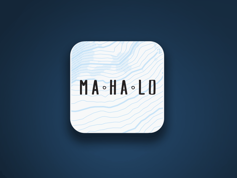 Mahalo - App Icon app appicon beach booking brand icon ios logo mahalo travel
