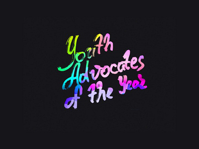 Youth Advocates of the Year - Branding branding design logo nonprofit youth