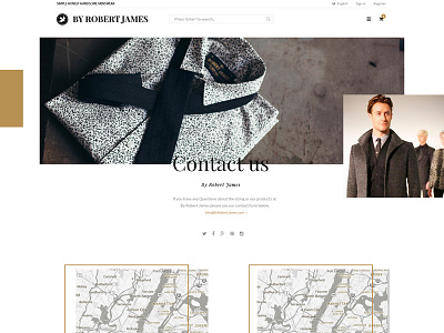 ByRobertJames - Website Refresh application clothing design ecommerce mens retail ux vintage website