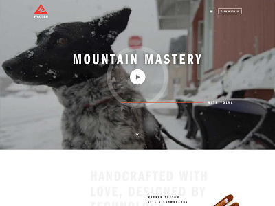 Wagner - Website Design design fitness gear grid outdoor ski snow sports ux website white winter