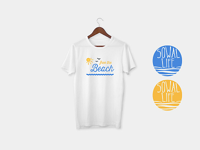 Free the Beach - T-Shirt apparel beach branding clothing design illustration logo