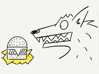 Ready for the weekend! cheeseburger doodle weekend werewolf